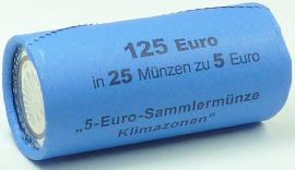 Deutschland 5 Euro 2020 G (Karlsruhe) st Subpolare Zone türkiser Ring Rolle