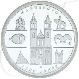 BRD 10 Euro Silber 2005 A Magdeburg PP (Spgl)