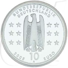 BRD 10 Euro Silber 2005 A Magdeburg PP (Spgl)