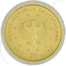 BRD 20 Euro 2016 J st/OVP Gold Heimische Vögel - Die Nachtigall