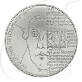 BRD 20 Euro Silber 2017 A st 500 Jahre Reformation