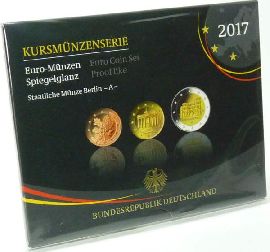 BRD Kursmünzensatz 2017 A PP (Spgl) OVP zu nominell 5,88 Euro