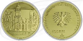 Deutschland Einigkeit 2020 100 Euro Goldmünze Säulen Demokratie Münze Vorderseite und Rückseite zusammen