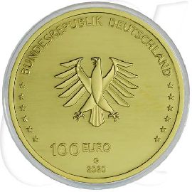 Deutschland 100 Euro Gold 2020 G OVP Säulen der Demokratie - Einigkeit