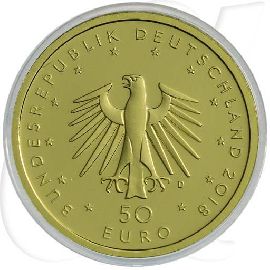 Deutschland 50 Euro 2018 D Kontrabass Gold 7,778 gr.