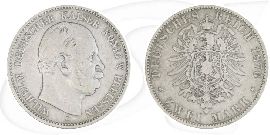 Deutsches Kaiserreich - Preussen 2 Mark 1876 A s-ss Kaiser Wilhelm I. Münze Vorderseite und Rückseite zusammen