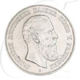 Deutsches Kaiserreich - Preussen 2 Mark 1888 A vz Friedrich III. Münzen-Bildseite