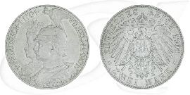 Deutsches Kaiserreich - Preussen 2 Mark 1901 ss-vz 200 Jahre Königreich Münze Vorderseite und Rückseite zusammen