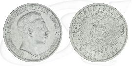 Deutsches Kaiserreich - Preussen 2 Mark 1903 A ss Kaiser Wilhelm II. Münze Vorderseite und Rückseite zusammen
