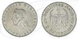 Deutschland Drittes Reich 2 RM 1934 F ss-vz Friedrich Schiller
