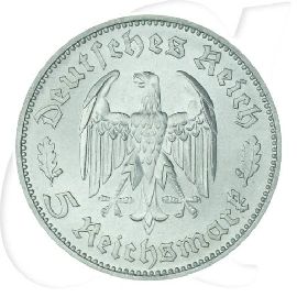 Deutschland Drittes Reich 5 RM 1934 F vz-st Friedrich Schiller