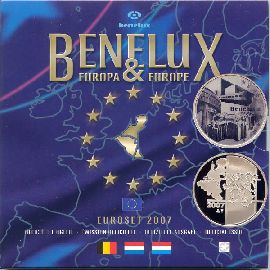BeNeLux Kursmünzensatz 2007 st im Blister