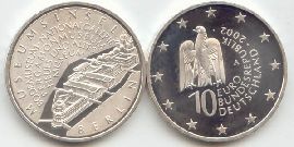 BRD 10 Euro Silber 2002 A Museumsinsel Berlin st