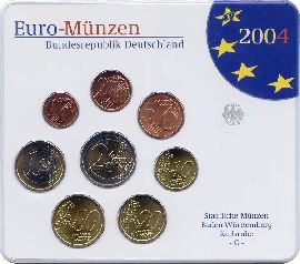 BRD Kursmünzensatz 2004 G st OVP