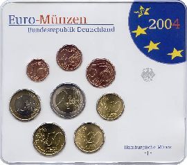 BRD Kursmünzensatz 2004 J st OVP