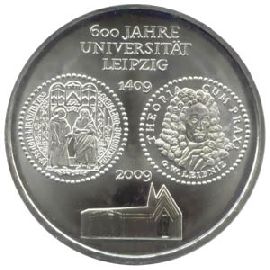 BRD 10 Euro Silber 2009 A 600 Jahre Universität Leipzig st