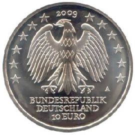 BRD 10 Euro Silber 2009 A 600 Jahre Universität Leipzig st
