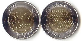 Finnland 5 Euro 2007 st 90 Jahre Unabhängigkeit