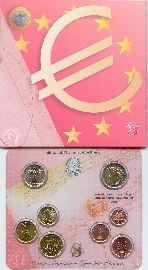 Italien Kursmünzensatz (orig., nom. 3,88 Euro) 2005 vz-st