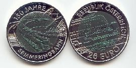 Österreich 25 Euro Niob 2004 hgh/OVP 150 Jahre Semmeringbahn