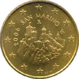 San Marino 50 Cent Kursmünze 2006 st
