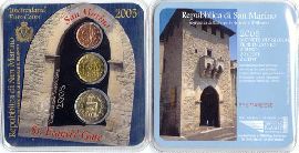 San Marino Kursmünzensatz (2,22 Euro) 2005 st OVP Minisatz