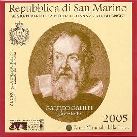 2 Euro San Marino 2005 Galilei Blister