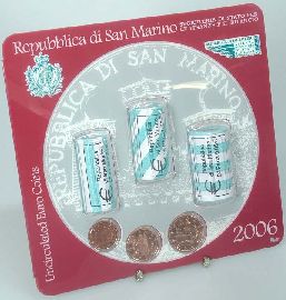 San Marino Kursmünzensatz (1,68 Euro) Rollenatz 2006 st OVP