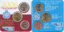 San Marino Kursmünzensatz (1,55 Euro) Minisatz 2006 st OVP