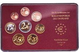 BRD Kursmünzensatz PP (Spgl) 2003 ADFGJ komplett ohne Umkartons