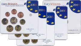 BRD Kursmünzensatz 2005 ADFGJ komplett st OVP
