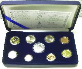Finnland Kursmünzensatz 2002 Polierte Platte OVP mit Silbermedaille