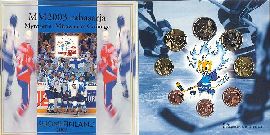 Finnland Kursmünzensatz 2003 stempelglanz/OVP Eishockey-WM