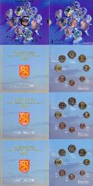 Finnland Kursmünzensatz 1999 - 2001 stempelglanz/OVP Triplesatz
