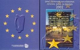 Irland Kursmünzensatz (orig., nom. 3,88 Euro) 2002 vz-st
