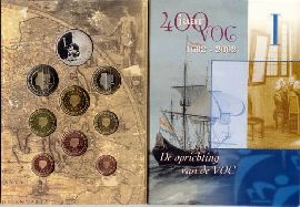 Niederlande Kursmünzensatz 2002 st OVP VOC Satz I
