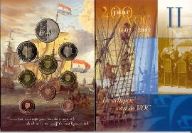 Niederlande Kursmünzensatz 2002 st OVP VOC Satz II