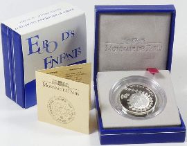 Euro der Kinder 2002 Frankreich Silber 1/4 OVP