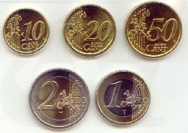 Monaco Kursmünzenset (nom. 3,80 Euro) 2003 st 10 Cent bis 2 Euro