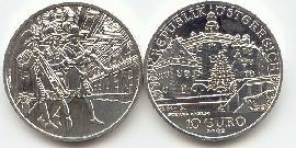 Österreich 10 Euro Silber 2002 vz-st Schloss Ambras