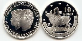 Spanien 10 Euro Silber 2003 PP OVP Göttin Europa
