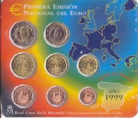 Spanien Kursmünzensatz 1999 st OVP