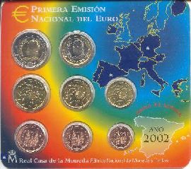 Spanien Kursmünzensatz 2002 st OVP