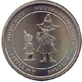Finnland Kursmünzensatz 2004 st OVP Moomins mit Medaille 1