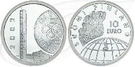 Finnland 10 Euro 2002 Olympia Helsinki Münze Vorderseite und Rückseite zusammen