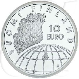 Finnland 10 Euro 2002 Olympia Helsinki Münzen-Wertseite