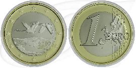 Finnland 2007 1 Euro PP Umlaufmünze Kursmünze Münze Vorderseite und Rückseite zusammen