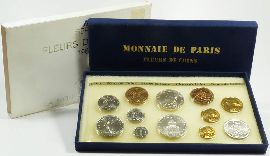 Frankreich Kursmünzensatz 1987 FDC OVP