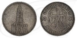 garnisionskirche-5-reichsmark-anlage-silber Münze Vorderseite und Rückseite zusammen