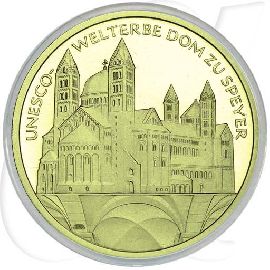 Deutschland 100 Euro Gold 2019 D st OVP Dom zu Speyer
